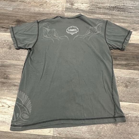 Y2K Chase Authentics JJ 48 Team Lowes Racing Gray Black Mens L Mallgoth T-Shirt - Picture 2 of 9